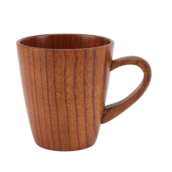 Trekrus Håndlaget Multifunksjonelt Sikker Miljøvennlig Trekrus i Massivt Tre for å Drikke Te Kaffe Vin Øl Varme Drikker 1 stk