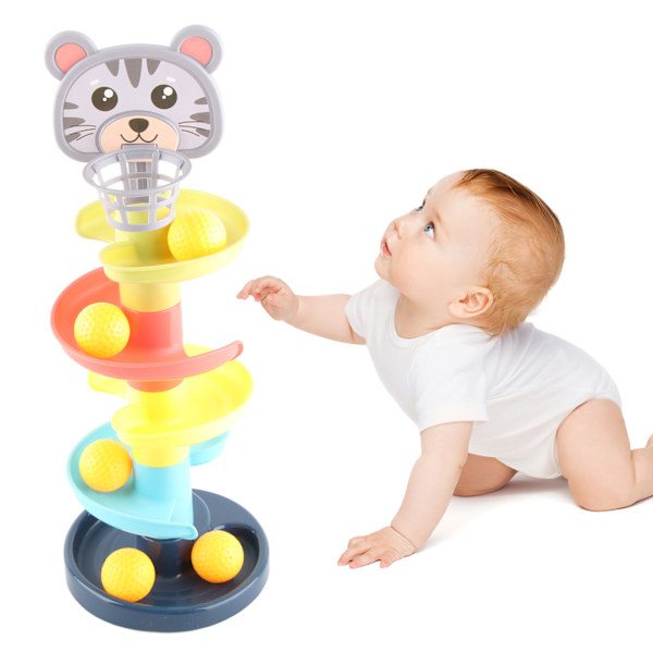 Balls Tower Toy Educational Development Hand Grip Ball Toy Barn Ball Drop Tower Toy