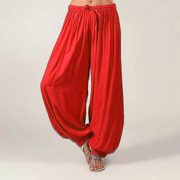 Yoga Baggy Harem Bukser Kvinder Grøn Hvid Sort XL