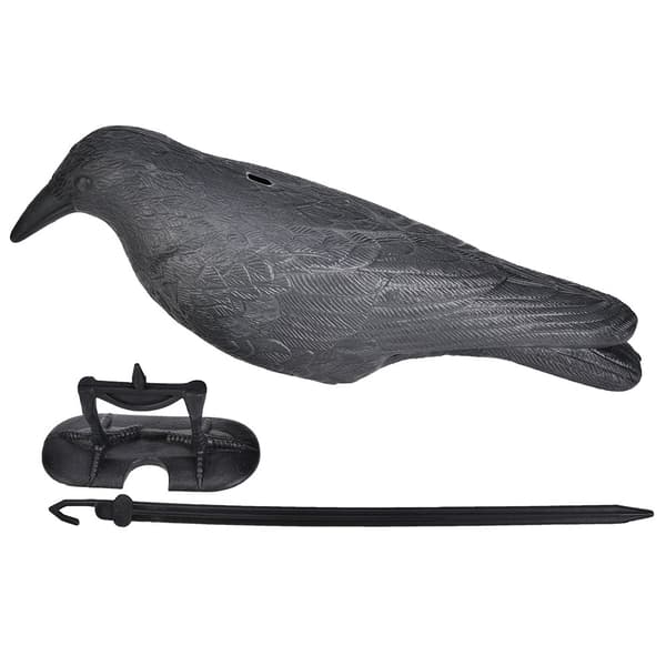 Unique Simulation Crow Hunting Decoy Tool Holiday Decoration Desk Decor Black Black