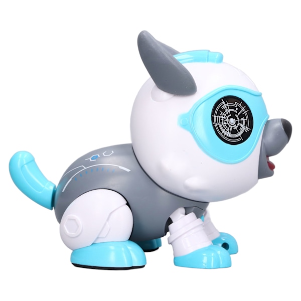 Robot Hund med Fjernkontroll, Berøringsensor, Avtakbar Robot Hund Valp Leke, Stemmestyrt for Barn, Blå