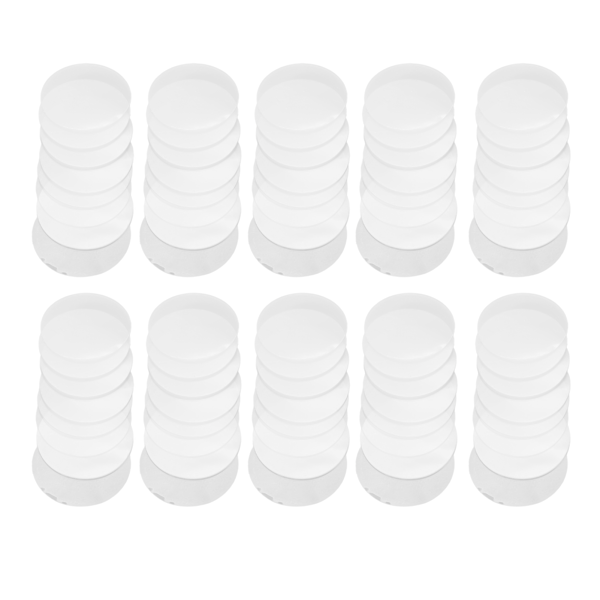200 st Transparent Märkesfilm Skyddande Klar PVC Multifunktionell Märkesknappsfilm för Hantverk DIY Skydd 32MM