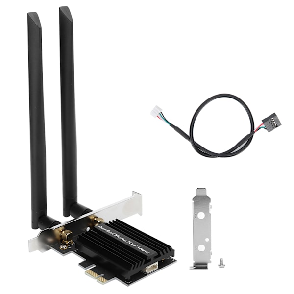 Stasjonær WLan-adapter Dual Band nettverkskort Datamaskintilbehør Wi-Fi 6（802.11ax）AX3000