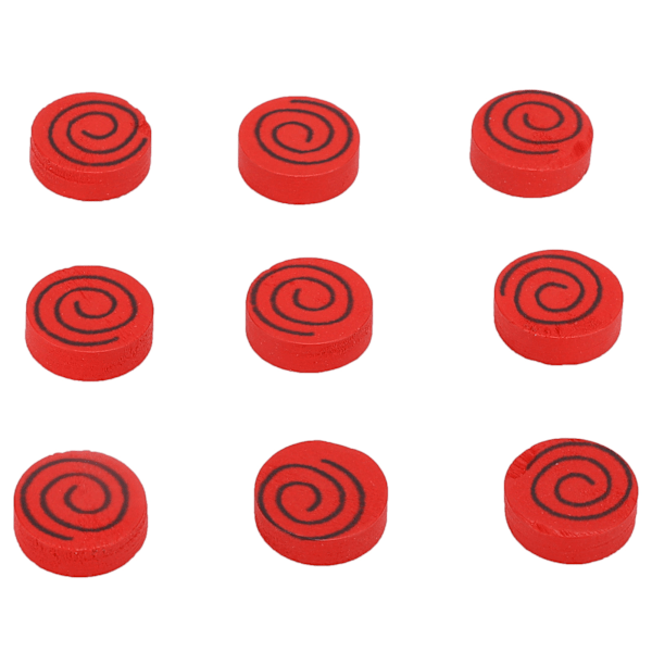 200 st Träcirklar 15mm DIY Röda Trämynt för Hantverksprojekt Brädspelsbitar Ornament
