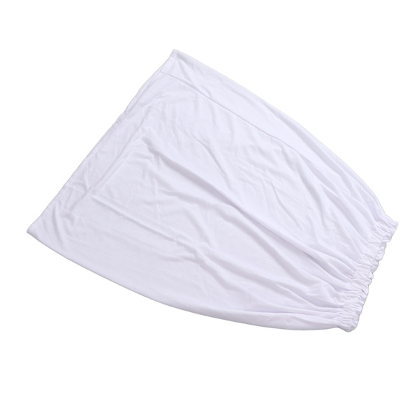 Kvinnor Badhandduksomslag bomullstutt Tube Top Badhanddukskjol Dree för resor Beach White
