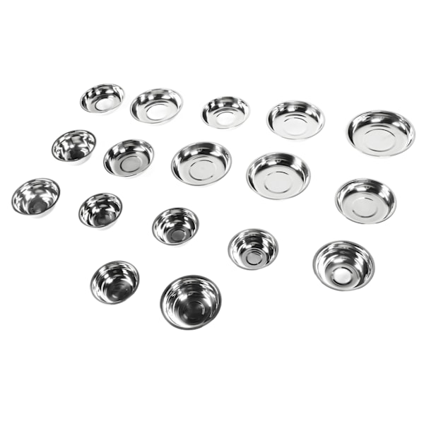 17st campingtallrikar och -skålar i rostfritt stål Hygienisk Utsökt Lätt att rengöra Bärbar Outdoor Camping Mess Kit