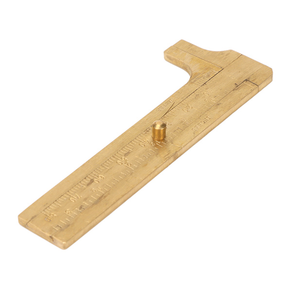 Vernier Skydel Messing Dobbelt Skala Høj Præcision Klar Skala Bærbar Mini Lomme Skydel for DIY Håndværk 0‑3.1in