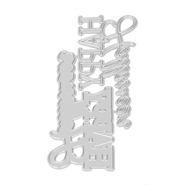 Ord Metall Stans for Kortlaging Embossing Glad Stans Die Ord Embossing Mal for DIY Tilbehør