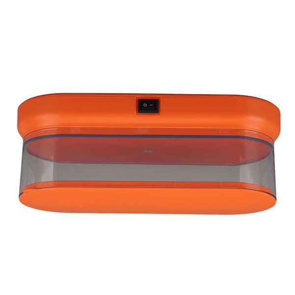 Mini rengöringsmaskin Lågbrus bärbar ultraljudsrengöring för smycken glasögon sminkborste orange