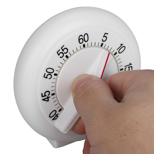 60 Minuter Rund Form Timer Kök Matlagning Ring Mekanisk Counter Väckarklocka