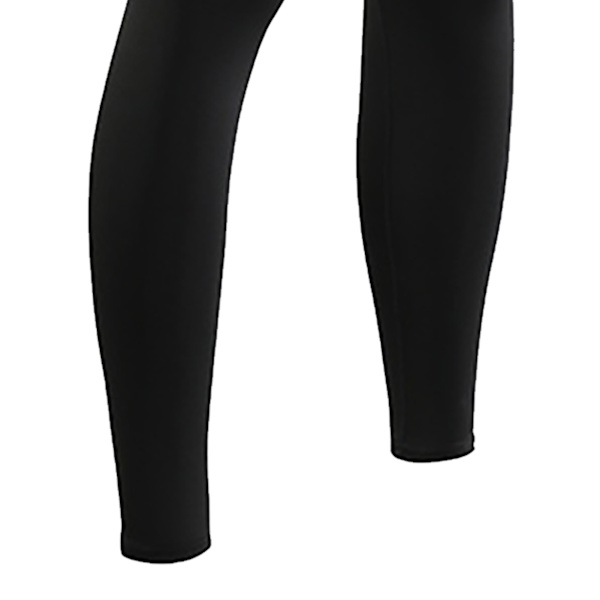 Tighta Leggings Elastisk polyester Snabbtorkande kompressionsbyxor för män för träningspass Svart M