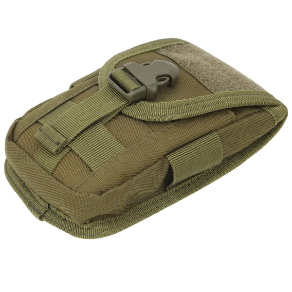 Multifunktionell utomhus camping mobiltelefon väska påse rese vandring midjeväska plånbok (armégrön)