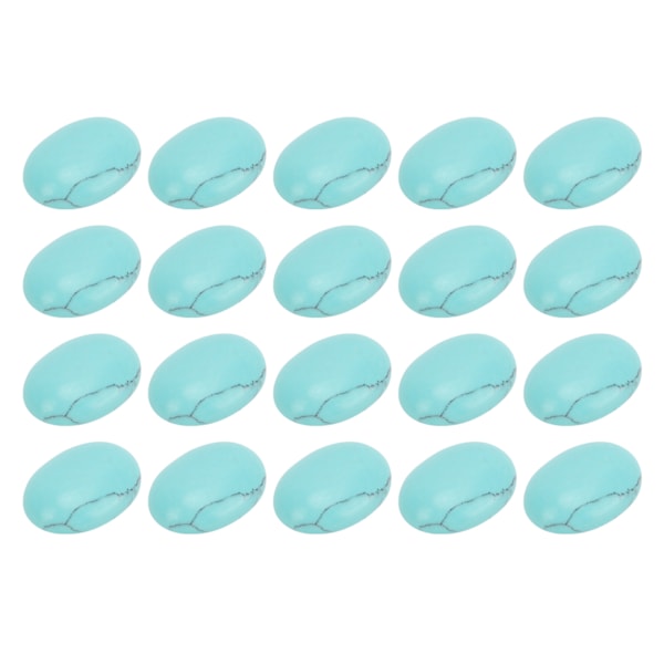 20 stk Naturlige ovale flate cabochons 18x13 mm eggformet turkis for smykker håndverk perler