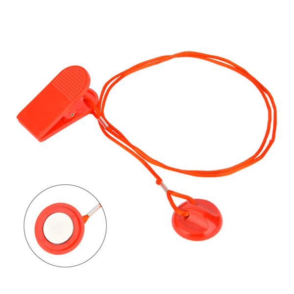 Löpband Universal Säkerhetsbrytare Lås Sportlöparmaskin Säkerhetsnyckel Röd (Magnetisk Medium)