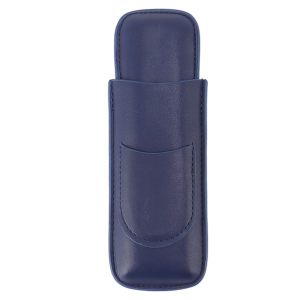 Cigarrfodral Elegant vintage handgjord slank bärbar cigarrhållare med 2 fingrar för resefest Affärsblå