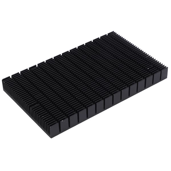 Køleplade Aluminium Sort Køler Varmeplade Radiator Køleplade Strømforsyning Kølemodul