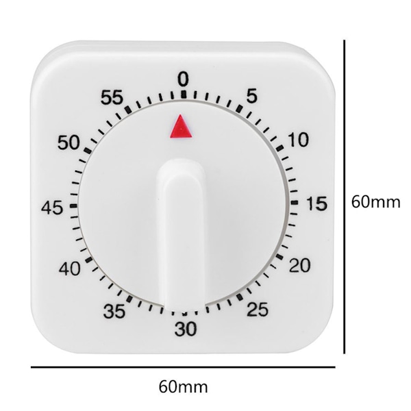 60-minuters timer Kökstimerpåminnelse Bekväm nedräkningstimer Mekanisk timer