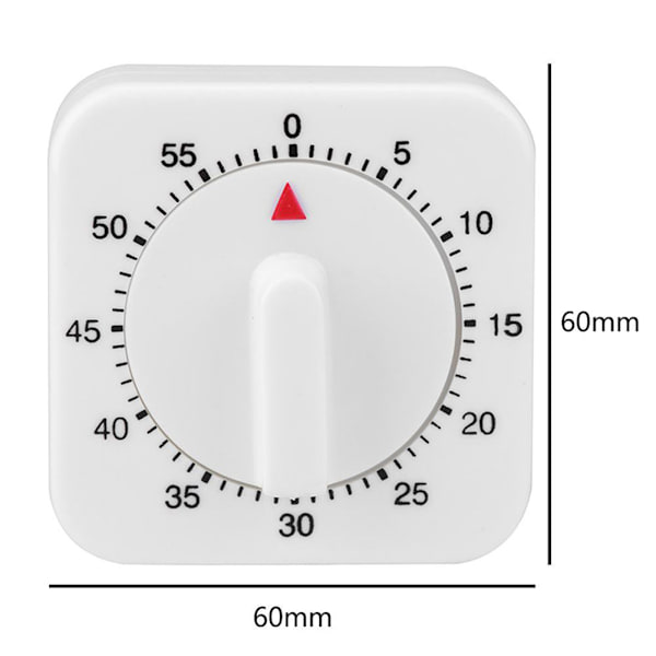 60-minutters timer Køkkenurpåmindelse Praktisk nedtællingstimer Mekanisk timer