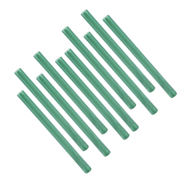 10 stk. Forseglingsvoksstaver Flerfarget Små Runde Stempelverktøy for DIY Invitasjoner Kort Konvolutter (Pine Green)