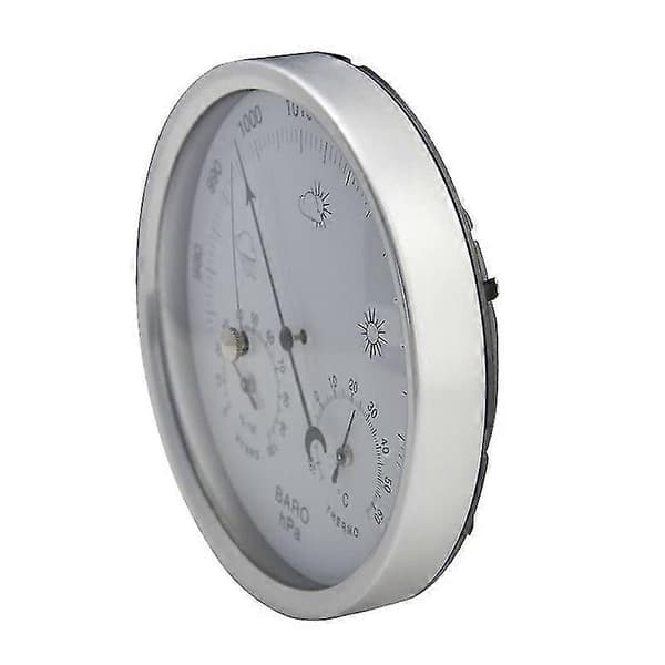 Værstasjon Analog Barometer Med Termometer Hygrometer Lufttrykksmålinger Enkelhet Og Lett Å Lese