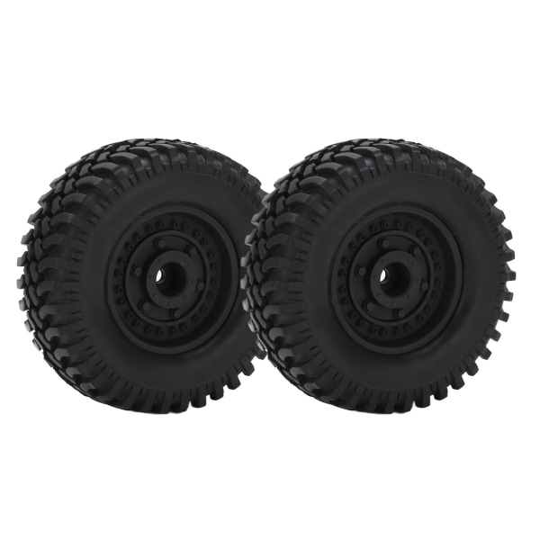 1.9in Beadlock Wheels Metal Rim 100mm Diameter All Terrain Rubber Tires for Traxxas SCX10 1/10 RC Car CrawlerBlack