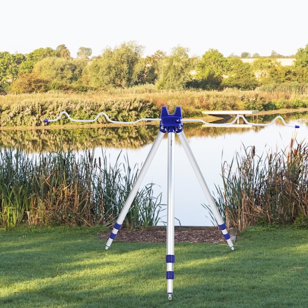 Justerbart Teleskopiskt Fiske Spöställ Aluminiumlegering Tripod Hållare Stöd 5 Stång 1.2m