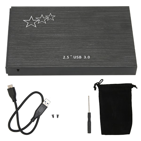 USB3.0 till SATA HDD-hölje 2,5 tum USB3.0 till SATA-stöd UASP 3 TB Max 6 Gbps bredkompatibelt hårddiskfodral