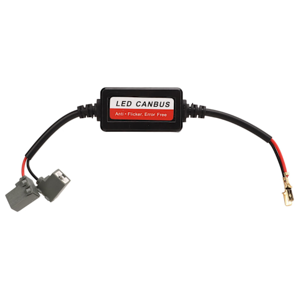 2 st H1 LED-ljusdekodare 12V DC Anti-flimmer Resistor Dekodare för LED-strålkastare Dimljus