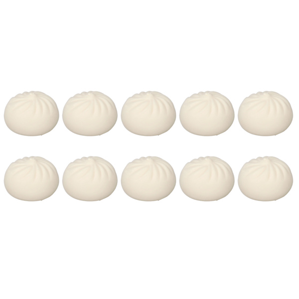 24st Bun Vent Ball Ångestlindring Bekväm simulering Dumpling Squishy Stressboll för äldre barn och vuxna Vit 5,5x4,5cm/2,2x1,8in