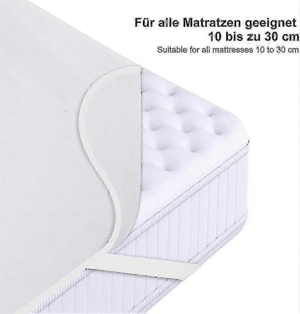 Madrasskydd 200x200 cm Molton 100 % bomull. Andningsbart. Bekvämt