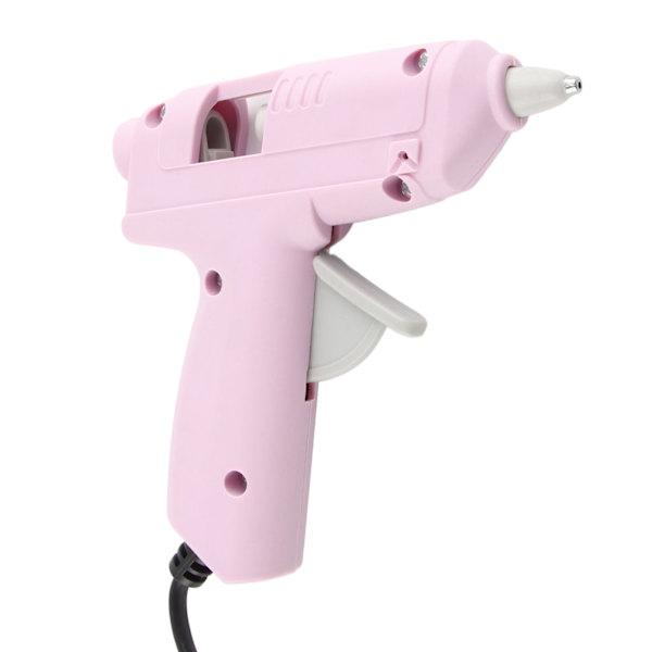 Smältlimmaskin med 50 limstift Snabb Förvärmning Mini Smältlimmaskin Kit för DIY Hantverk 20W 110‑240V EU-kontakt