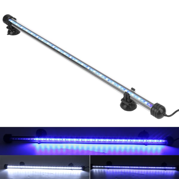 Aquarium Light Waterproof Aquarium Lighting with LED Light 3 Modes Dimmable 100‑240V EU Plug 48CM