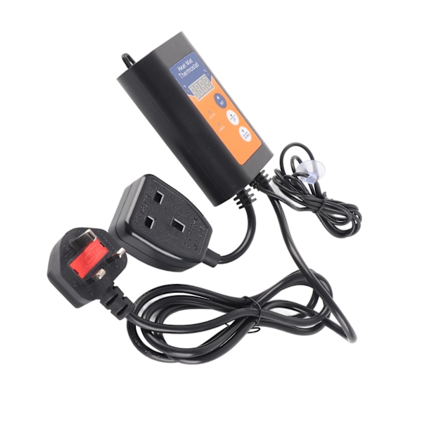 1000W Reptil Temperaturregulator Rask Respons Digital Temperaturregulator ABS Termostat for Hjem Drivhus UK 230V