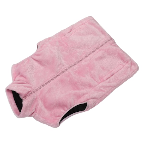 Rosa Unisex Uppvärmd Väst 9 Zone USB Smart Elvärme Väst Coral Velvet Intelligent Termostat Väst XL