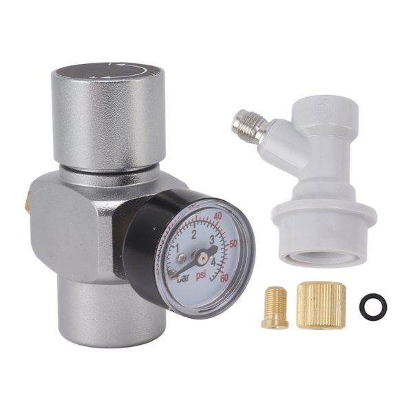 Vattentrycksreduceringsventil 0‑60PSI tryckregulator i rostfritt stål Multifunktionell slangtrycksregulator för hemmabryggning