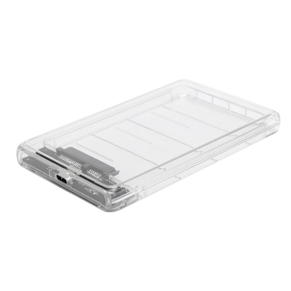 Mobil Hårddisklåda Typ-C 2,5 tum Seriell Port Transparent SSD HDD Mekanisk Kapsling