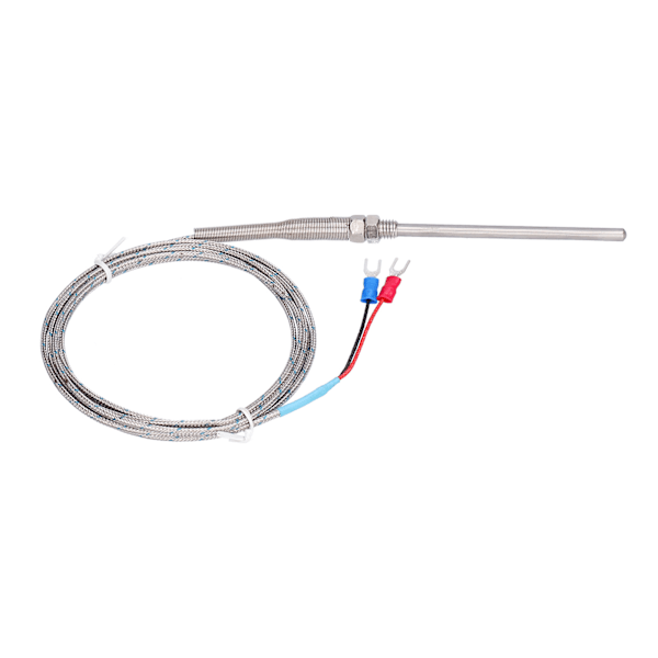 K Typ Temp Termoelement Temperatursensor Termisk sond Rostfritt stål 0~600℃ WRNT187(Röd Svart Linje Typ 3 Meter)