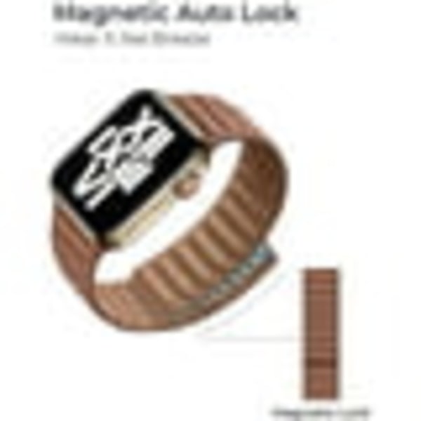 Lænkearmbånd til Apple Watch Band 44mm 40mm 45mm 41mm 38mm 42mm Original Magnetic Loop Armband til iWatch Serie 3 5 4 6 SE 7 Klockarmbånd