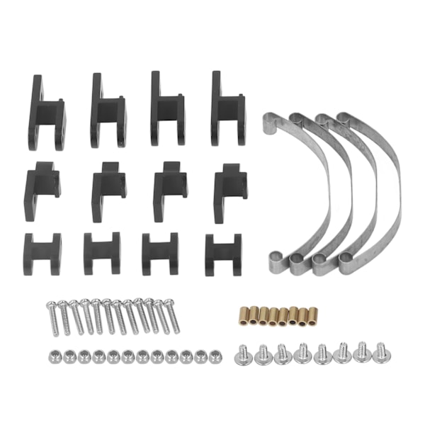 RC bladfjäderupphängning aluminiumlegering bladfjäderupphängningsstång Passar för WPL B4 24 1/16 RC bil svart