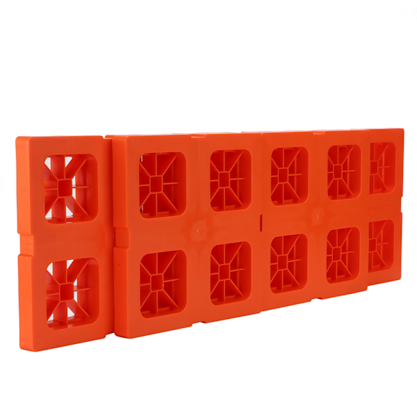 5 stk utjevningsblokker Kit Interlocking Lift AntiSlip-puter med stropp for RV Campers Trailer