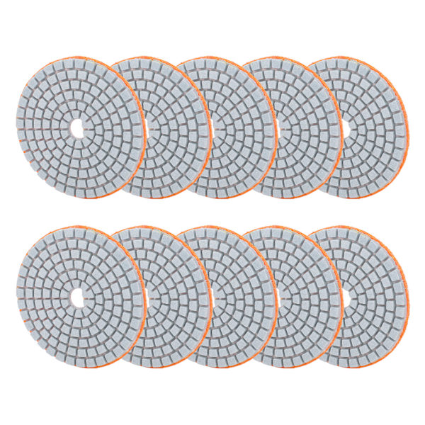 10 stk 3 tommer slibeskiver Pad polering polerdiamant til marmorbetonsten 300 mesh