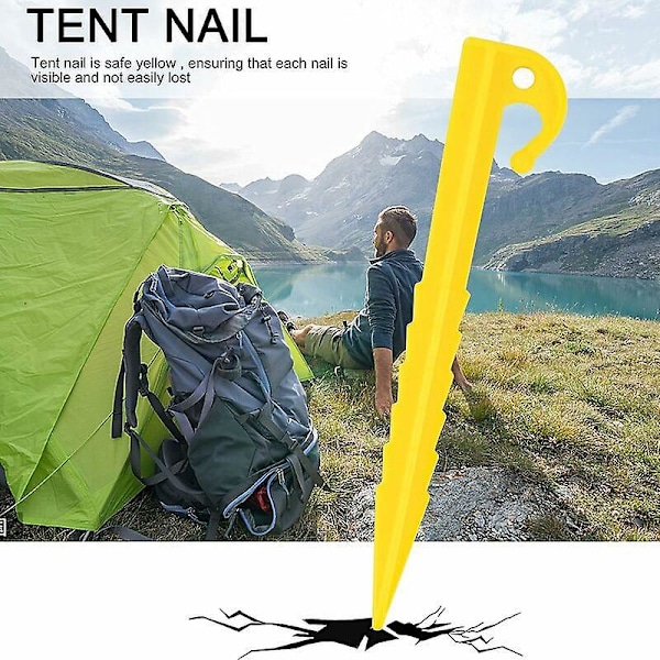 Kestävä Spiral-telttapulkit - 20 kpl leirintäalueille, markiiseille ja teltoille