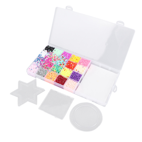 20 färger Bead Fuse Kit 2,6 mm Pedagogisk blandade färger DIY Bead Fuse Art Hantverksleksak för barn