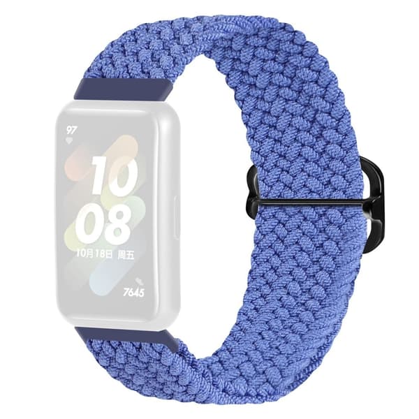 Huawei Band 7 klockarmband i vävd stil - Blå Blå blue