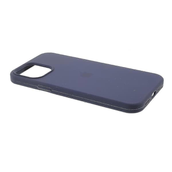 【LD】Silkeblød Solid Silikone Cover Kompatibel med iPhone 12 Mini Etui_Gave Kompatibel med G Dark blue