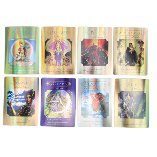 English Language Goddess Tarot Cards Deck Interactive Board Game Divination Tarot Card