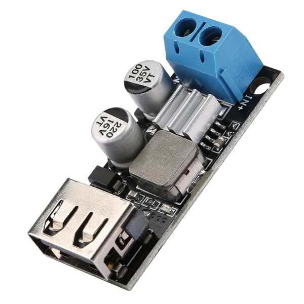 DC-DC Spenningsnedtrappingsmodul 12V 24V 6V-32V til 5V QC3.0 USB Hurtiglading