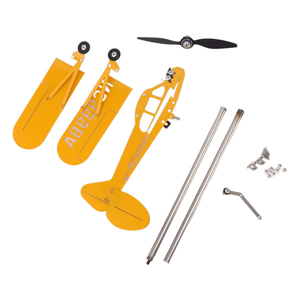 Piper J3 Cub Flygplan Weathervane 3D Metall Flygplan Väderflöjel Utomhus Tak Vindriktningsindikator Trädgårdsdekor Liten