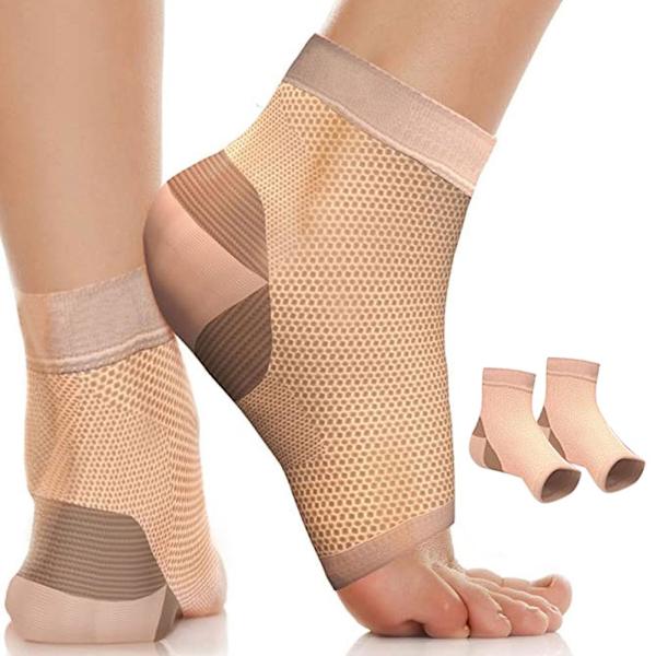 Plantar Fasciitis kompressionsstrumpor för kvinnor män Ankel kompressionsärm för valvstöd Hälbehagslindring