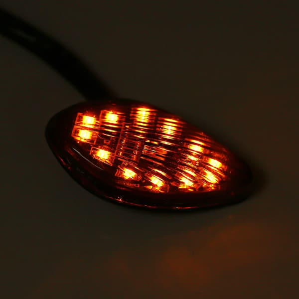 1 Par Motorcykel Flush LED Blinklys Lys Ravfarvet Til Honda Grom 2014-2016